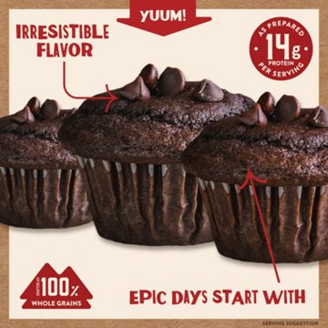 Kodiak 14g Protein-Packed Double Dark Chocolate Muffin Mix