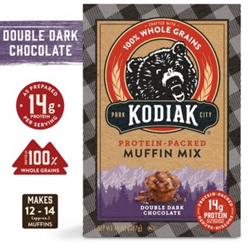 Kodiak 14g Protein-Packed Double Dark Chocolate Muffin Mix