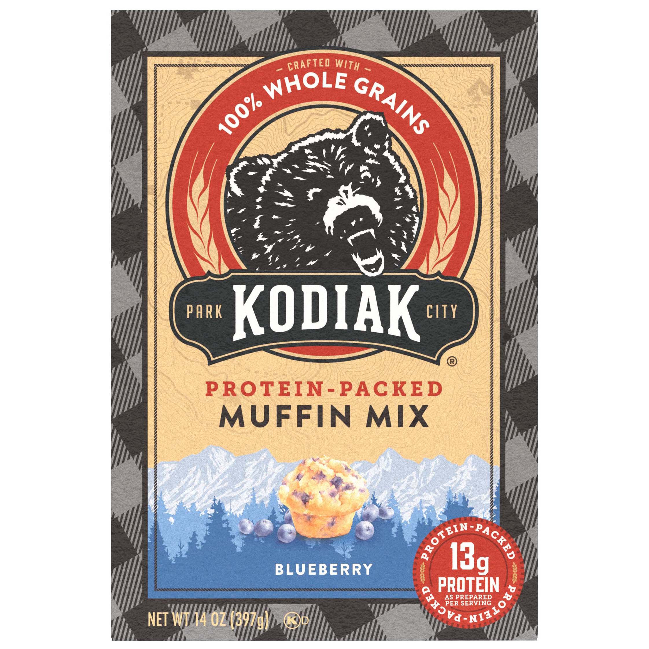 Kodiak 13g Protein Muffin Mix - Blueberry - Shop Baking Mixes at H-E-B