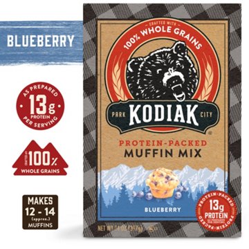 Kodiak 13g Protein Muffin Mix - Blueberry