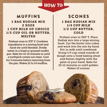 Kodiak 13g Protein Muffin Mix - Blueberry