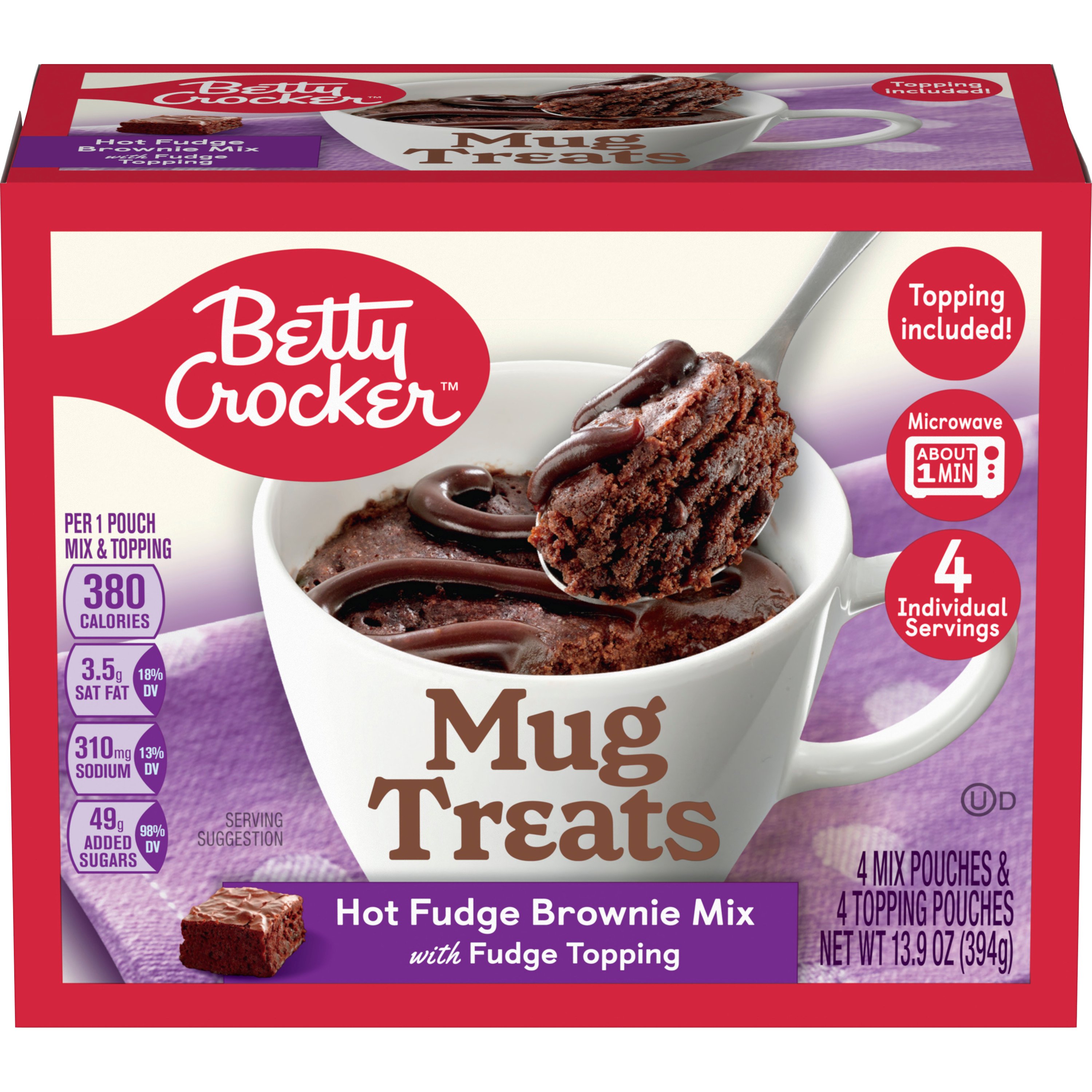 Betty Crocker Hot Fudge Brownie with Fudge Mug Treats Shop Baking