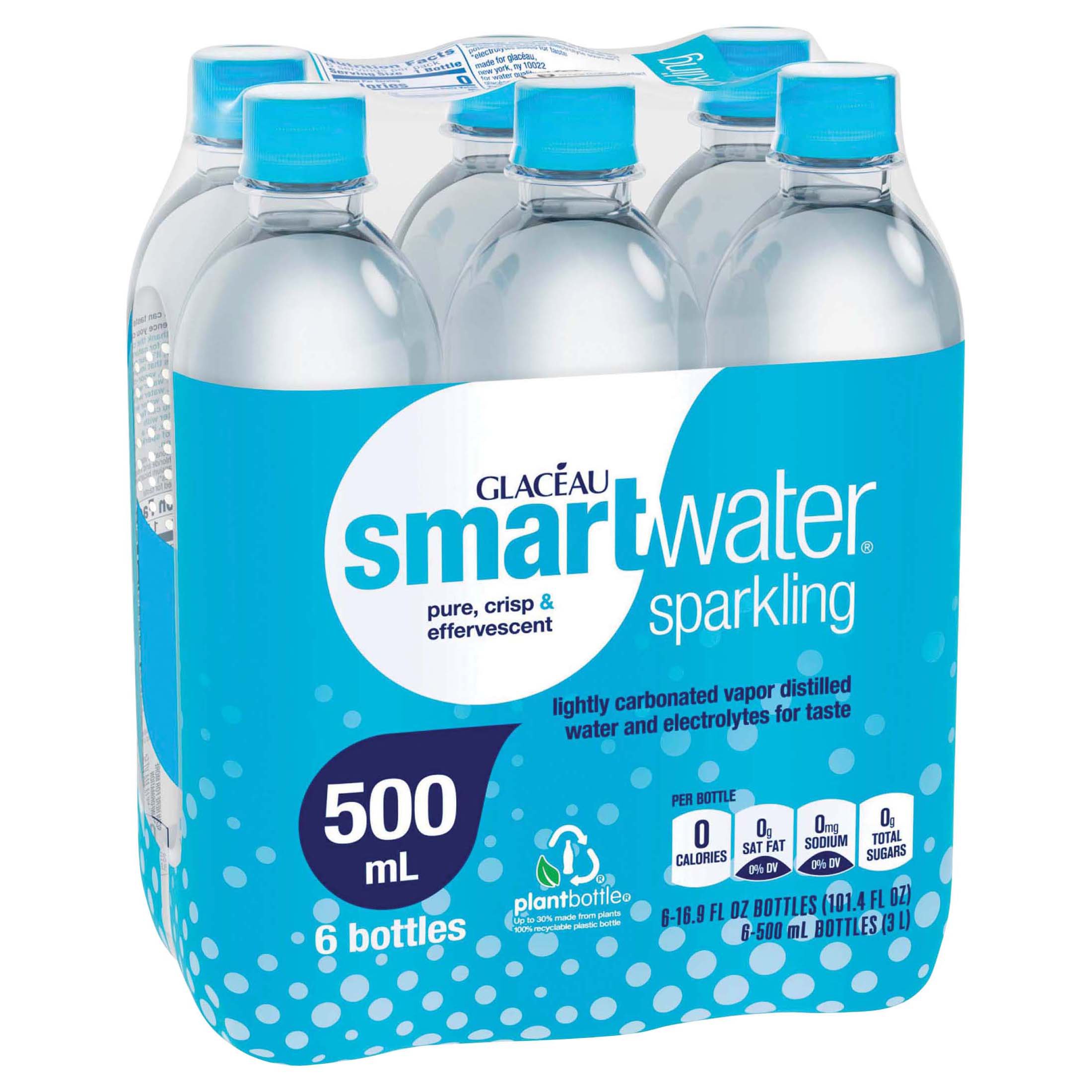 Glaceau Smartwater Sparkling Water 16.9 oz Bottles - Shop Water at H-E-B