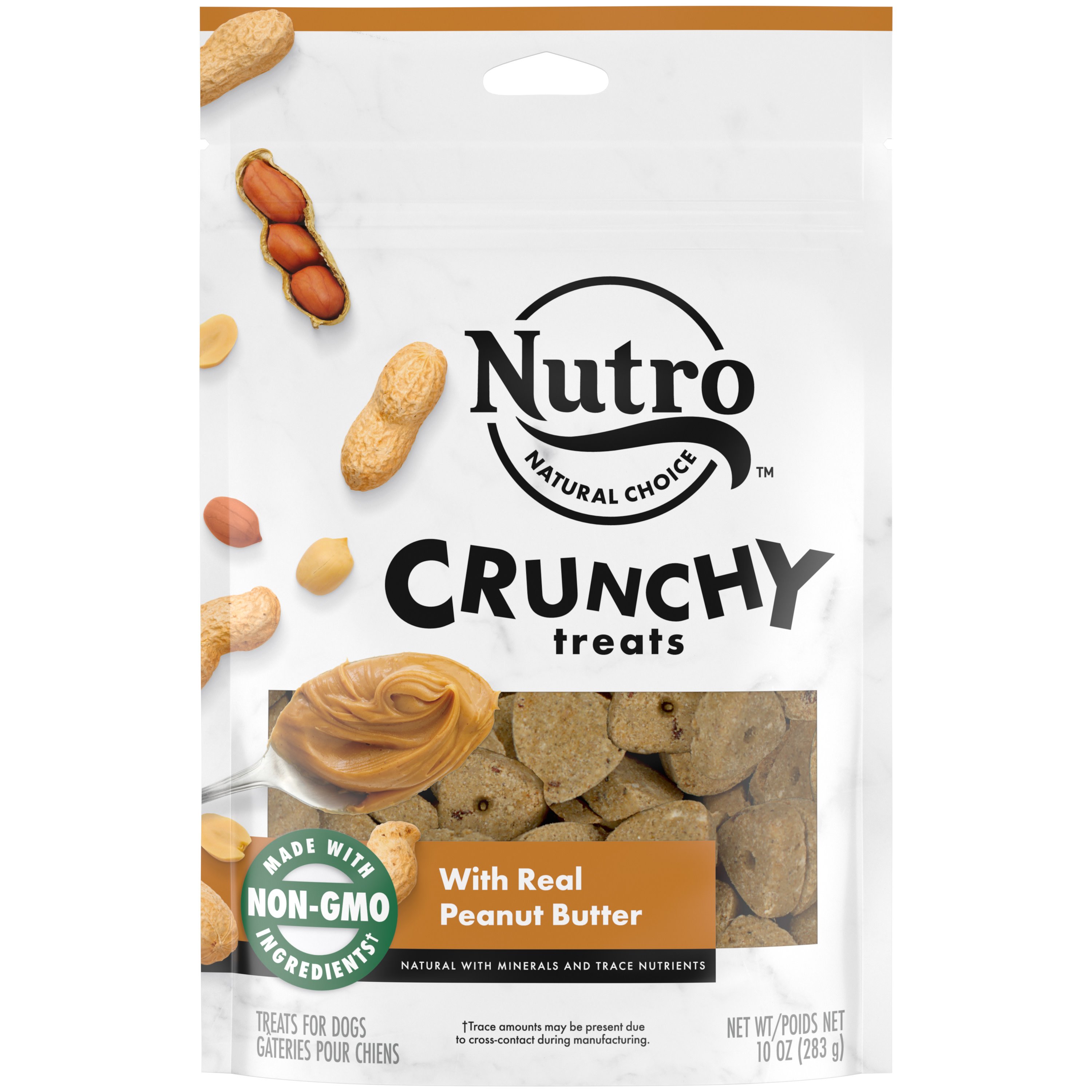 Nutro Crunchy Treats with Real Peanut Butter Dog Treats Shop Biscuits at H E B