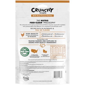 Nutro Crunchy Dog Treats - Real Peanut Butter, 10 oz