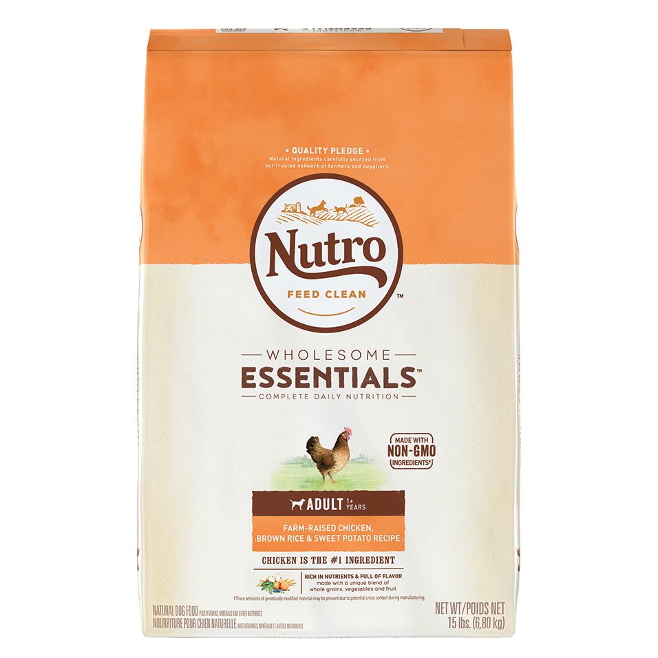 Nutro Wholesome Essentials Farm-Raised Chicken Brown Rice& Sweet Potato ...