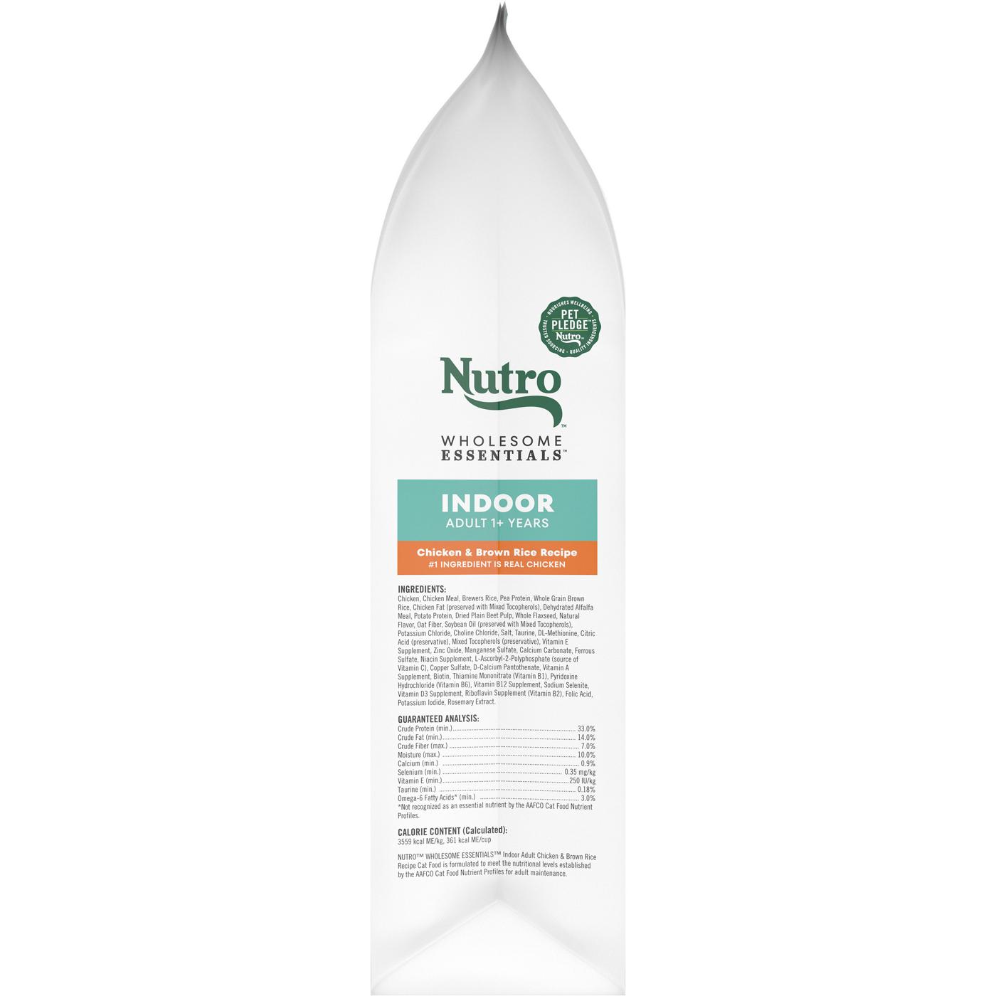 Nutro Wholesome Essentials Chicken & Brown Rice Adult Indoor Dry Cat Food; image 2 of 4