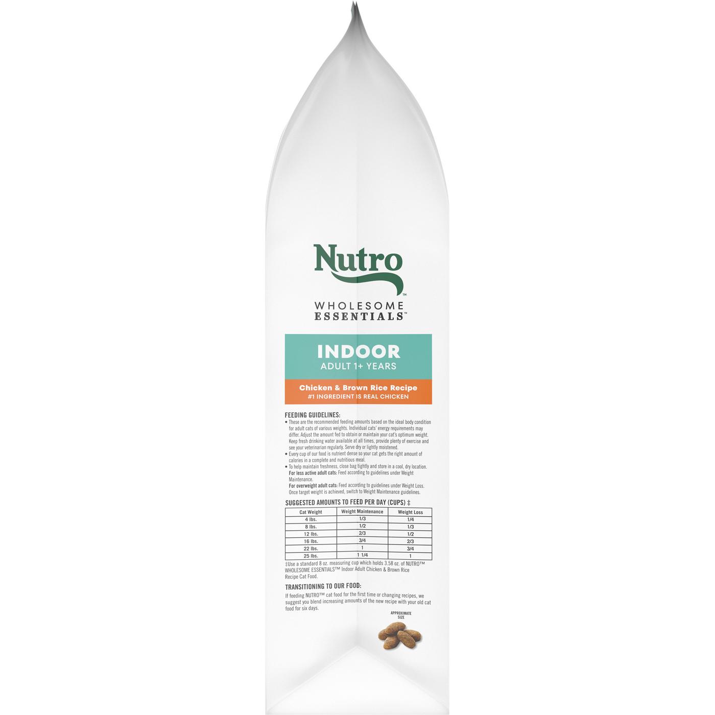 Nutro Wholesome Essentials Chicken & Brown Rice Adult Indoor Dry Cat Food; image 3 of 4