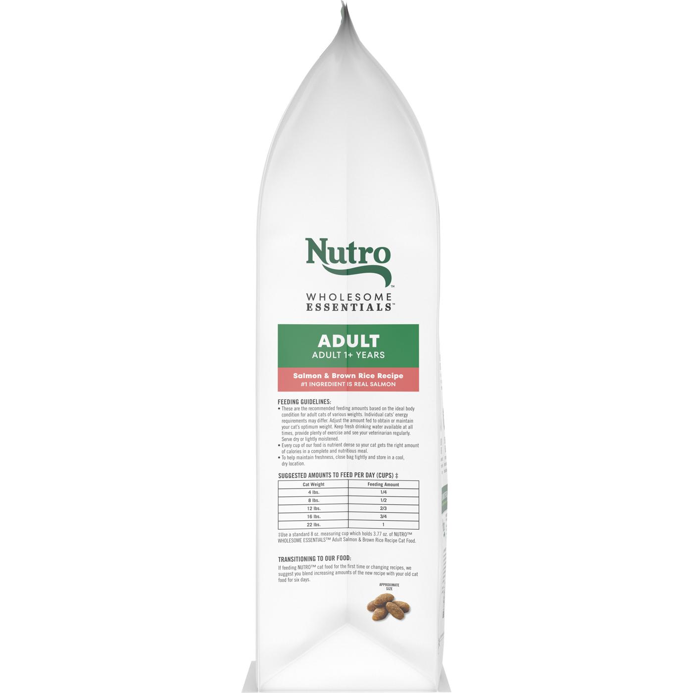 Nutro Wholesome Essentials Salmon & Brown Rice Adult Dry Cat Food; image 3 of 4