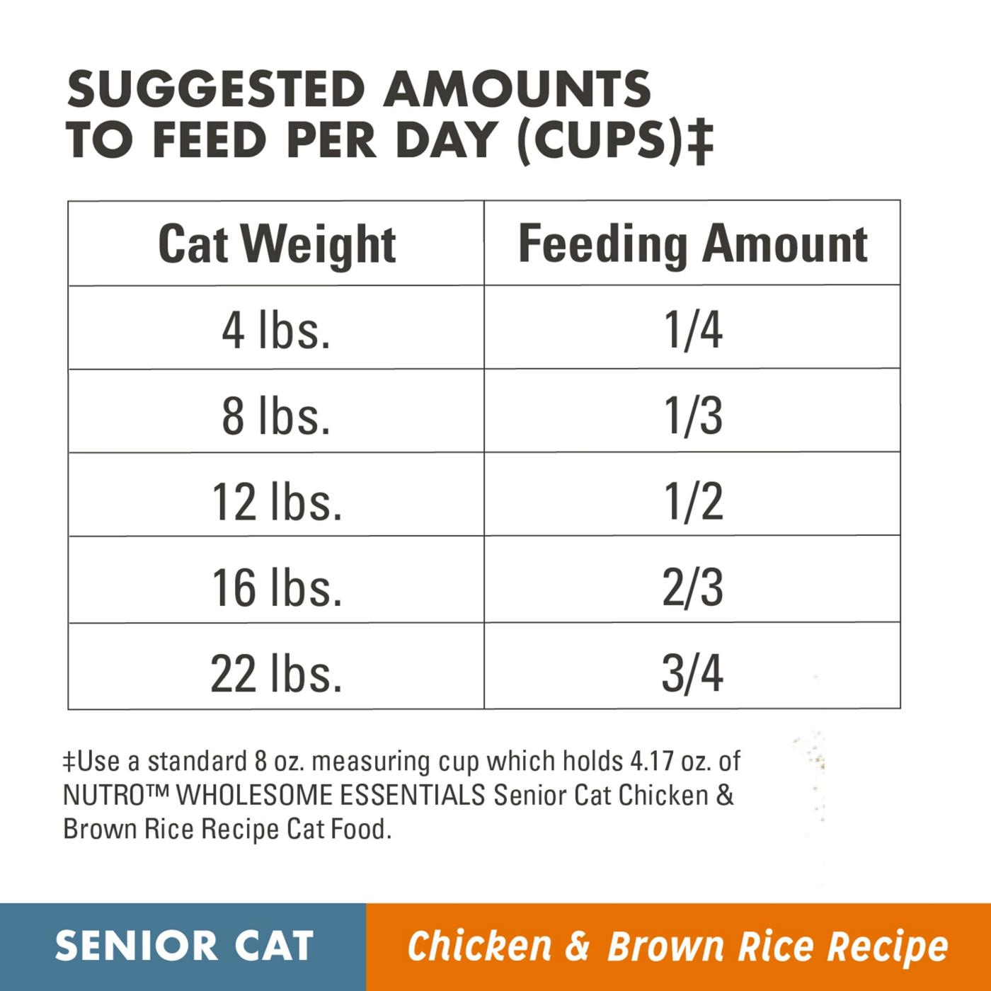 Nutro Wholesome Essentials Chicken & Brown Rice Dry Senior Cat Food; image 2 of 4