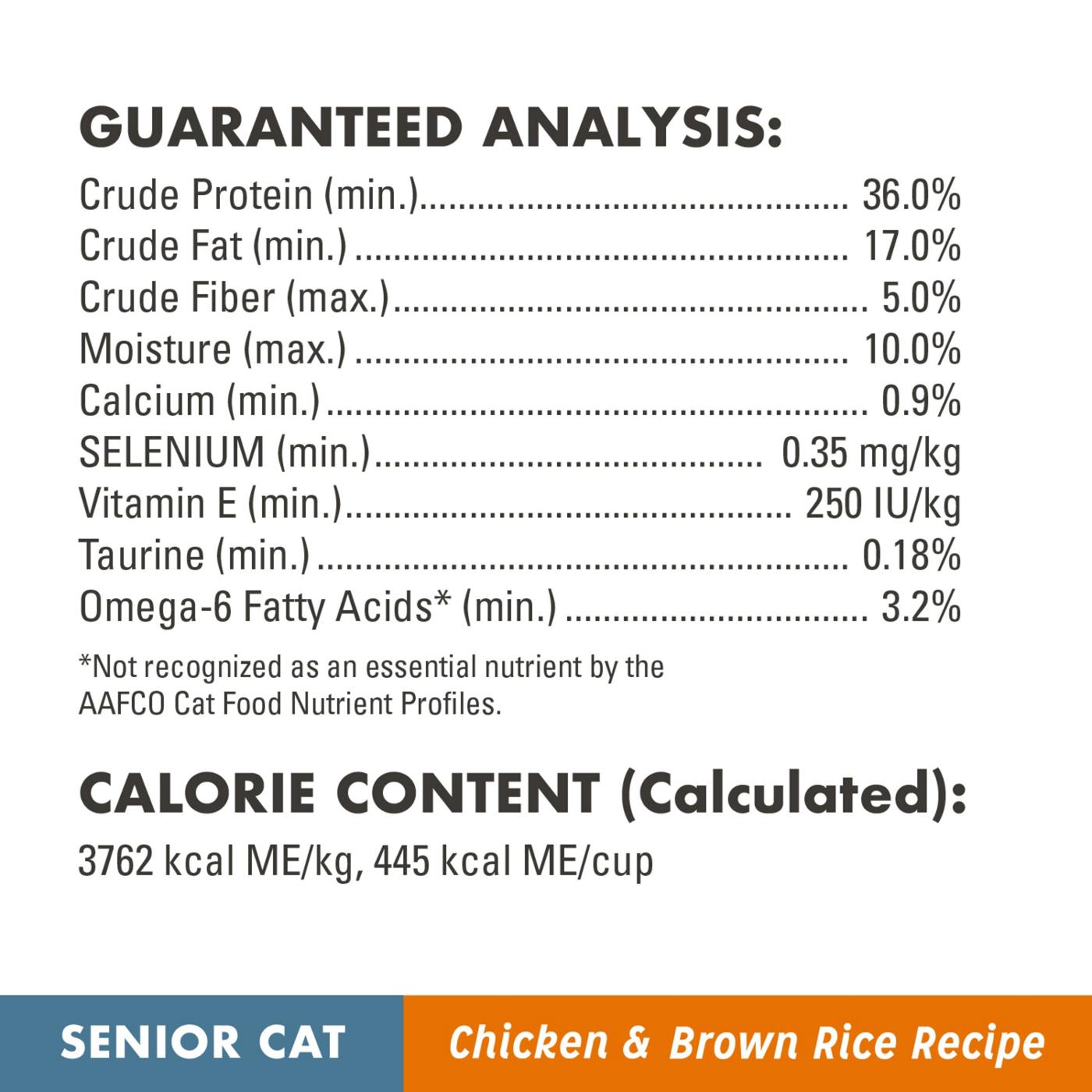Nutro Wholesome Essentials Chicken & Brown Rice Dry Senior Cat Food; image 3 of 4