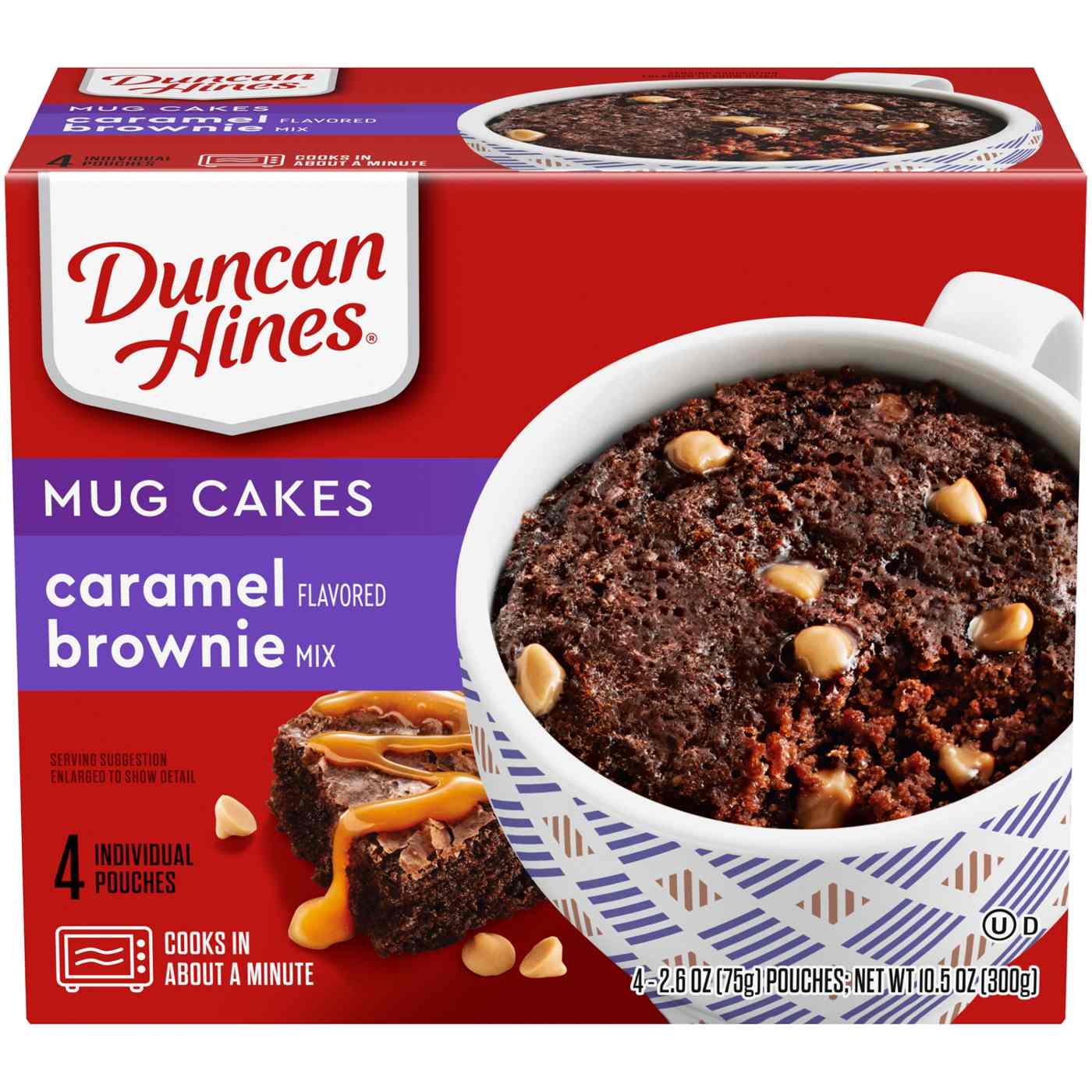 Duncan Hines Mug Cakes Caramel Brownie Mix; image 1 of 7