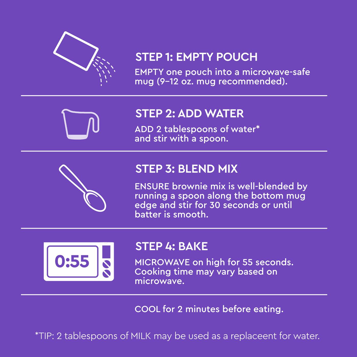 Duncan Hines Mug Cakes Caramel Brownie Mix Shop Baking mixes at HEB