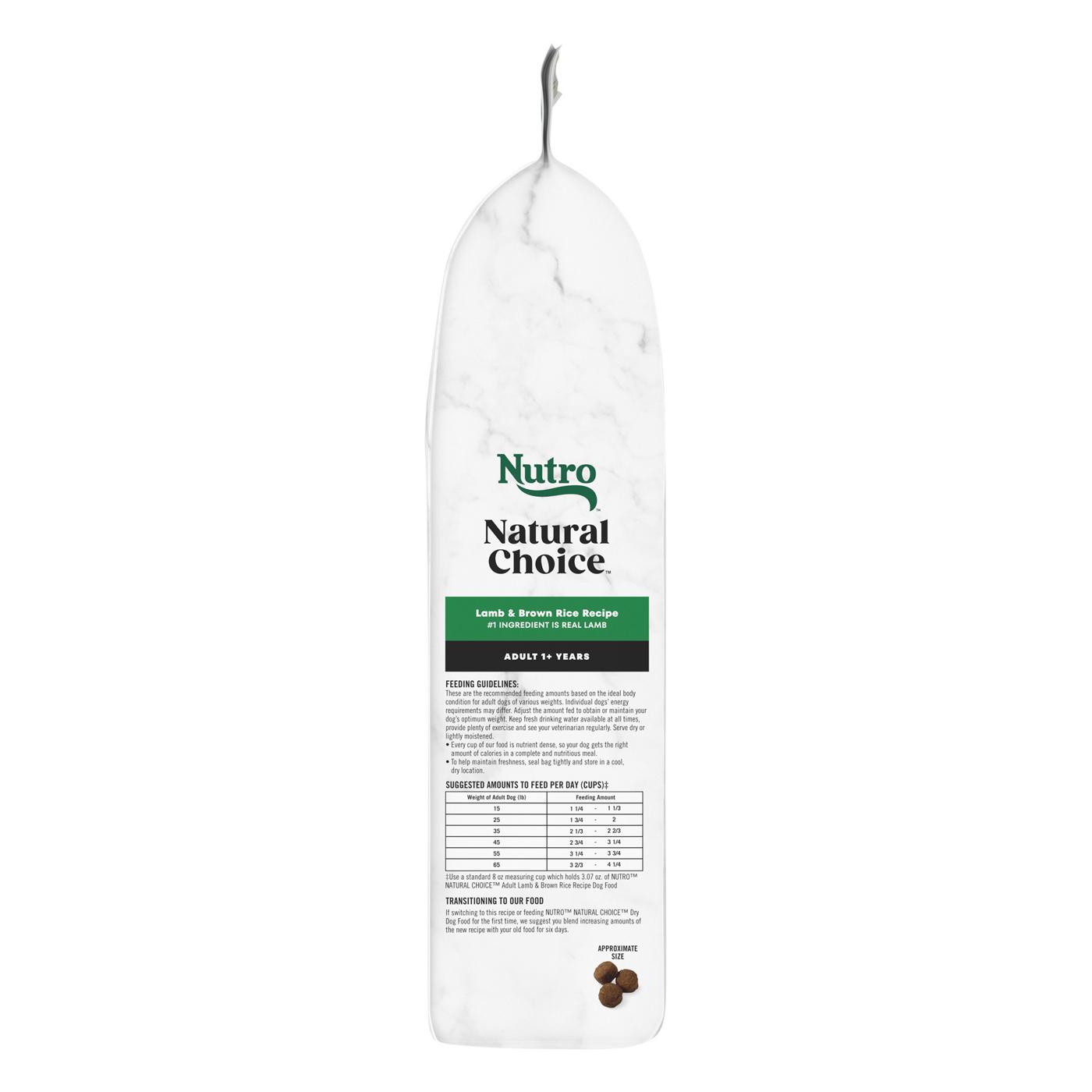 Nutro Natural Choice Lamb & Rice Dry Dog Food; image 3 of 4
