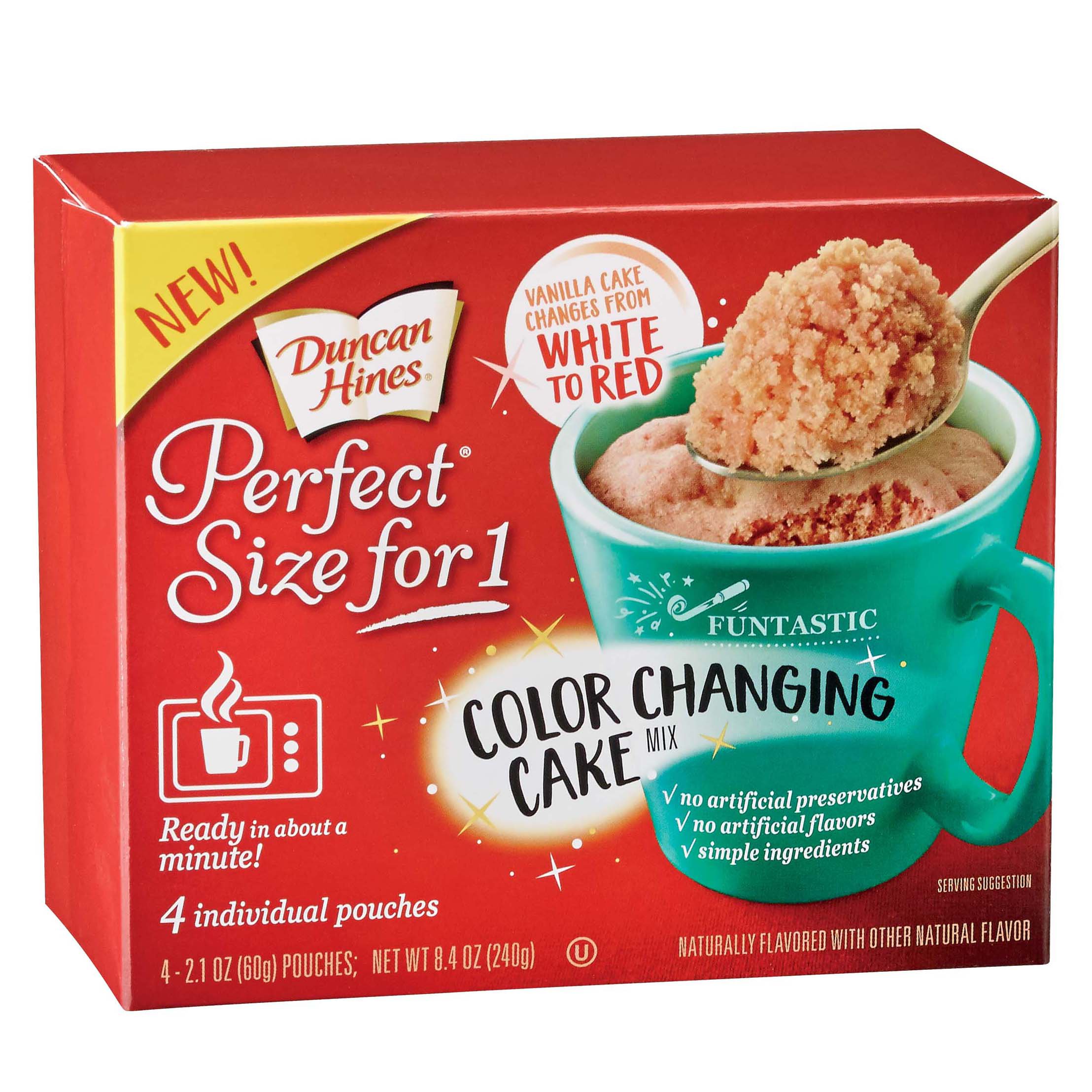 Duncan Hines Perfect Size For 1 Color Changing Cake Mix Shop Baking mixes at HEB