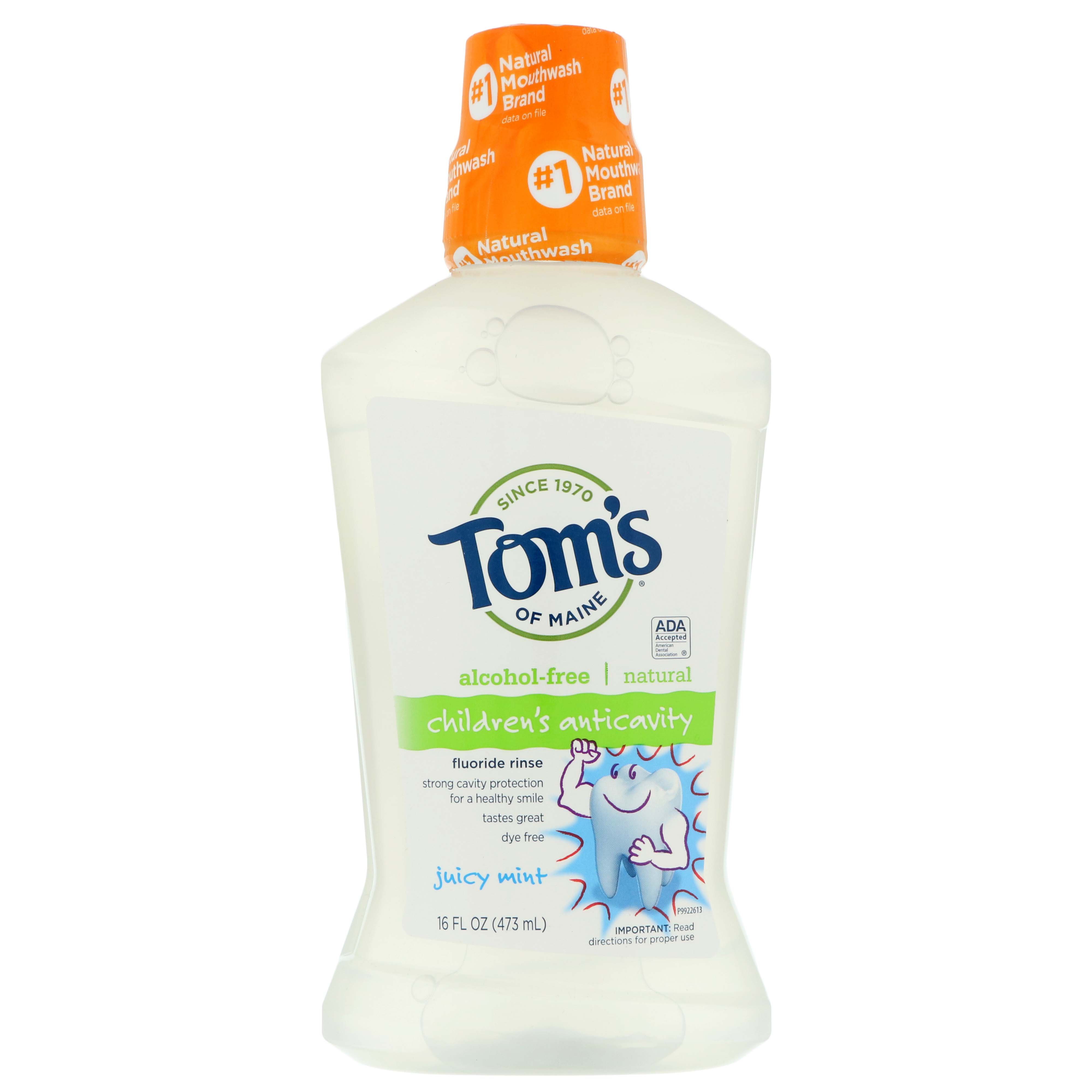 Tom's of Maine Children's Natural Anticavity Juicy Mint Fluoride Rinse