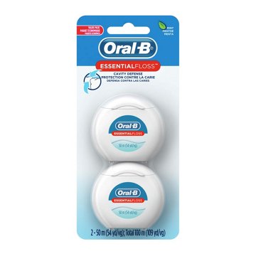Oral-B EssentialFloss Cavity Defense Dental Floss - Mint, 109 yd