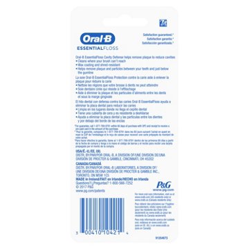 Oral-B EssentialFloss Cavity Defense Dental Floss - Mint, 109 yd