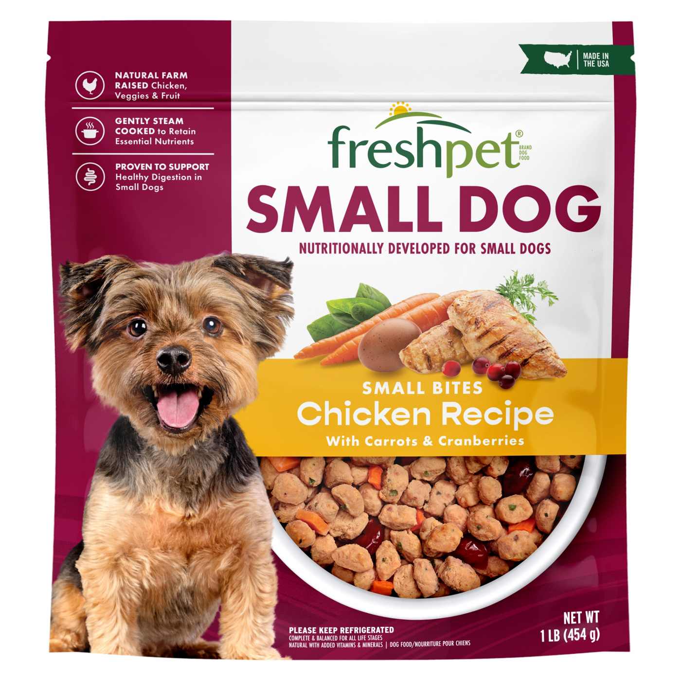 Freshpet Small Dog Bite Sized Chicken Fresh Dog Food; image 1 of 9
