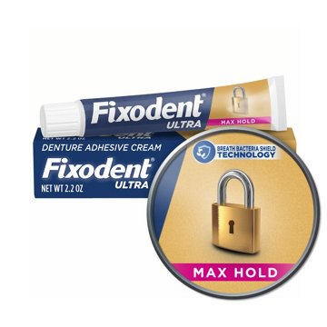 Fixodent Ultra Max Hold Denture Adhesive Cream, 2.2 oz