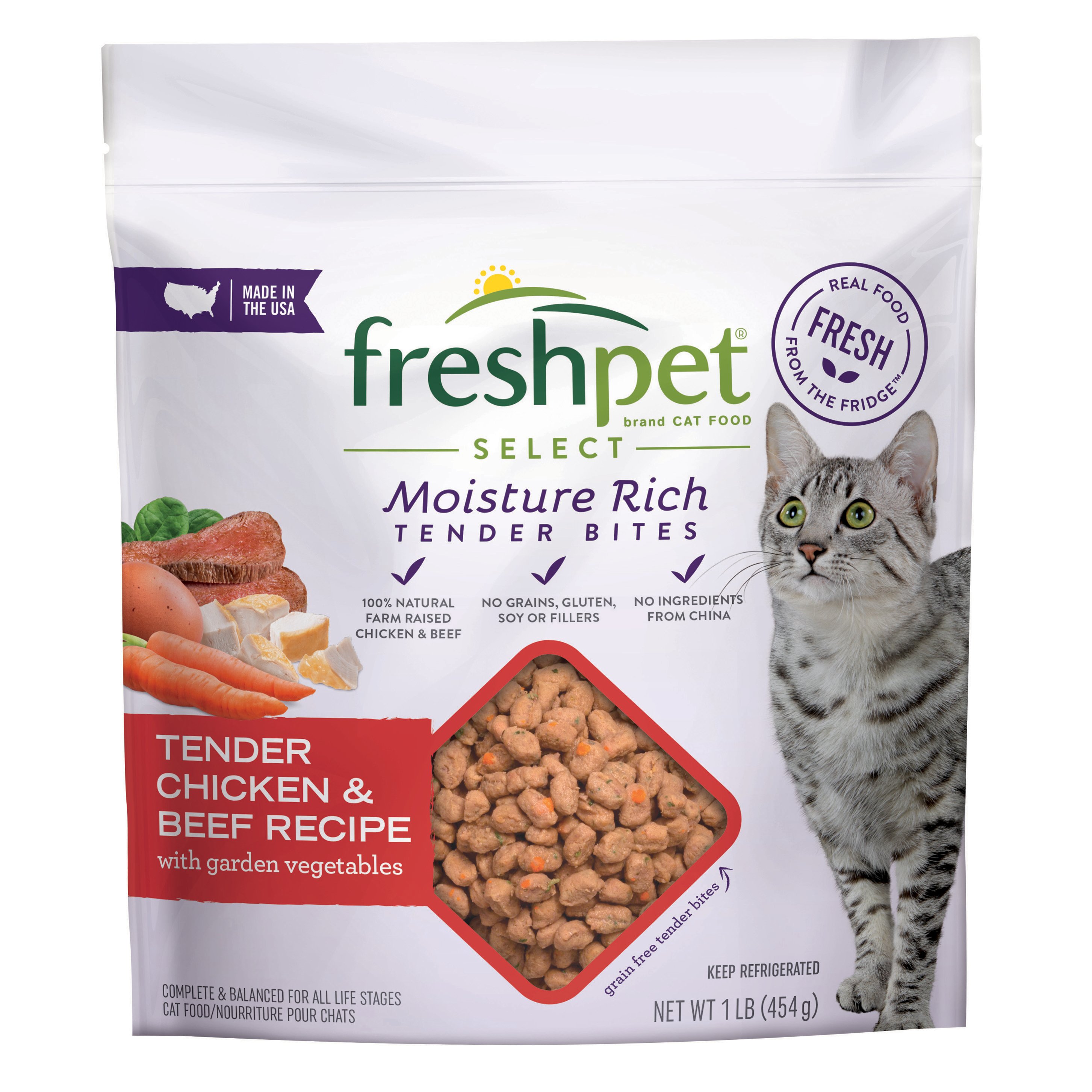 Freshpet Select Moisture Rich Tender Chicken And Beef Recipe Cat Food