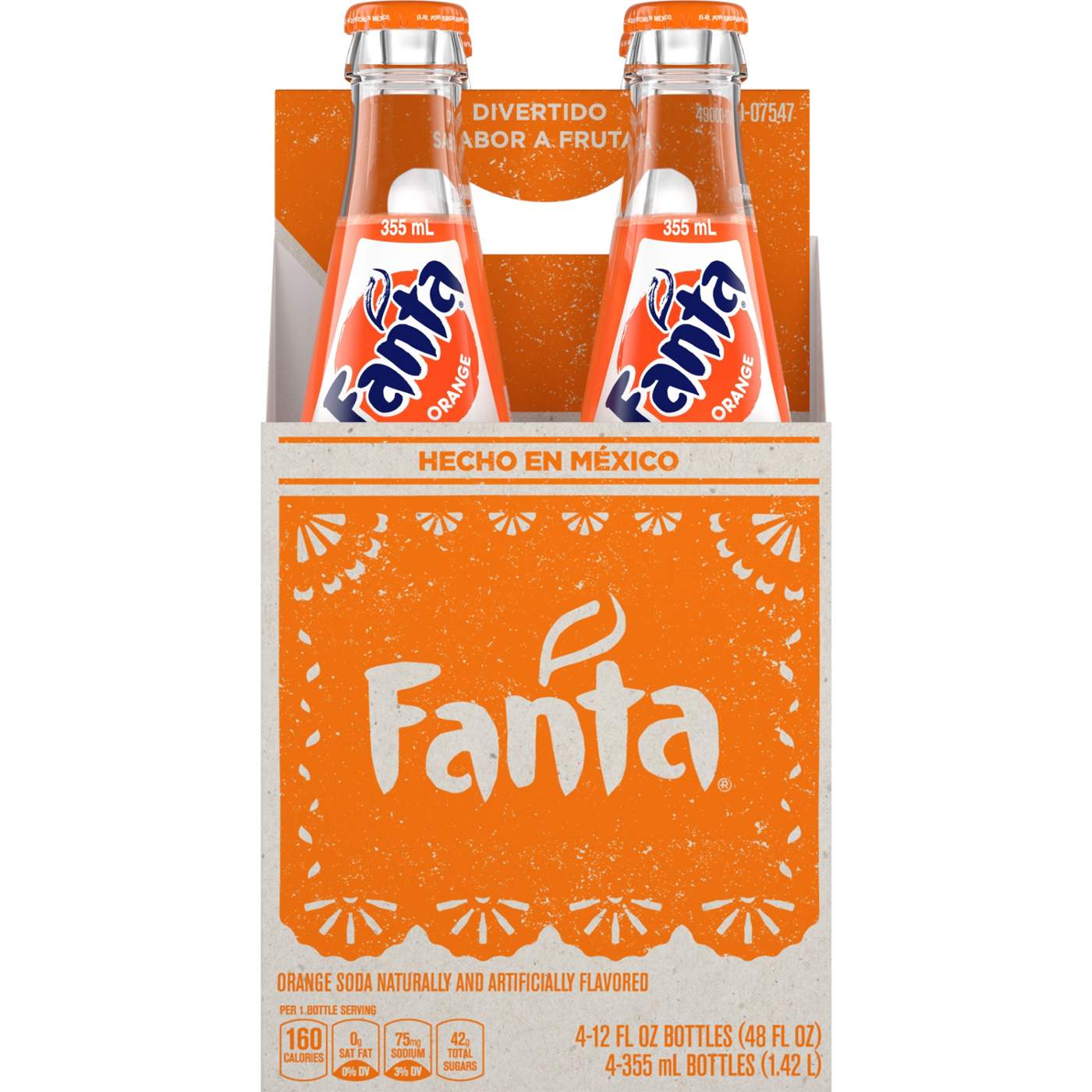 Fanta Hecho en Mexico Orange Soda 12 oz Glass Bottles; image 1 of 2