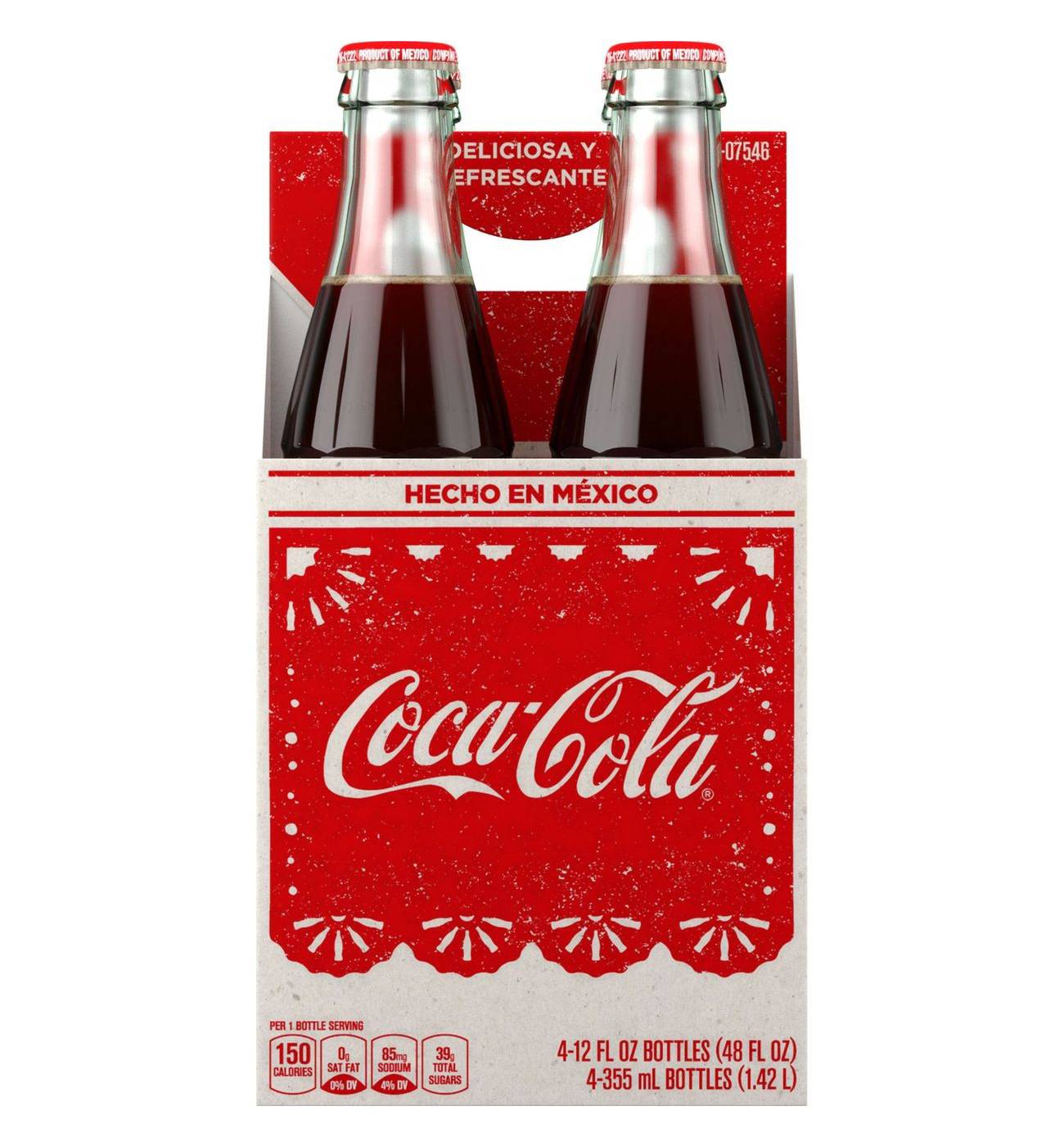 Classic Coca Cola in Glass Bottle