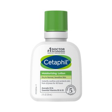 Cetaphil Travel Size Sensitive Moisturizing Lotion, 2 oz