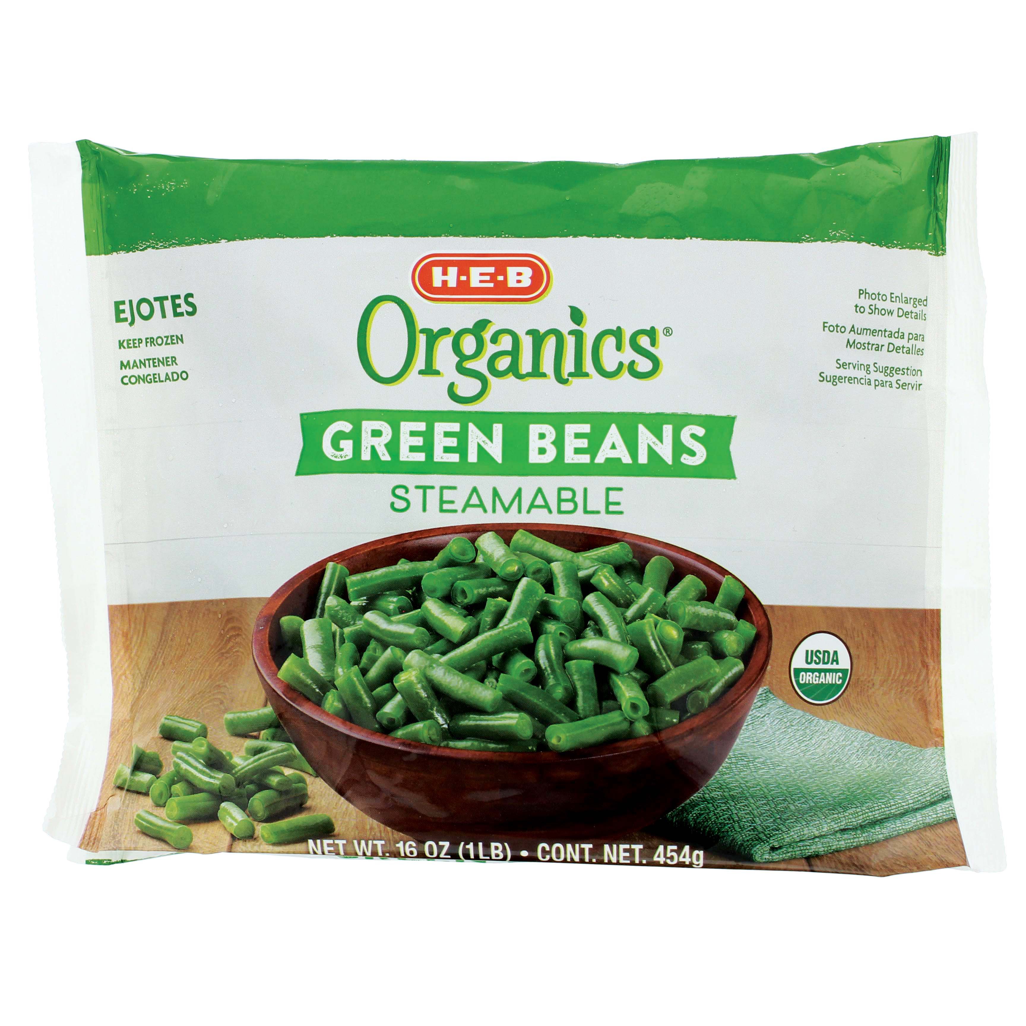 H-E-B Frozen Steamable Whole Green Beans