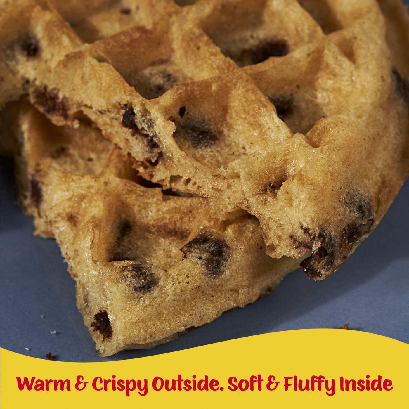 Eggo Chocolatey Chip Frozen Waffles, 29.6 oz; image 3 of 5