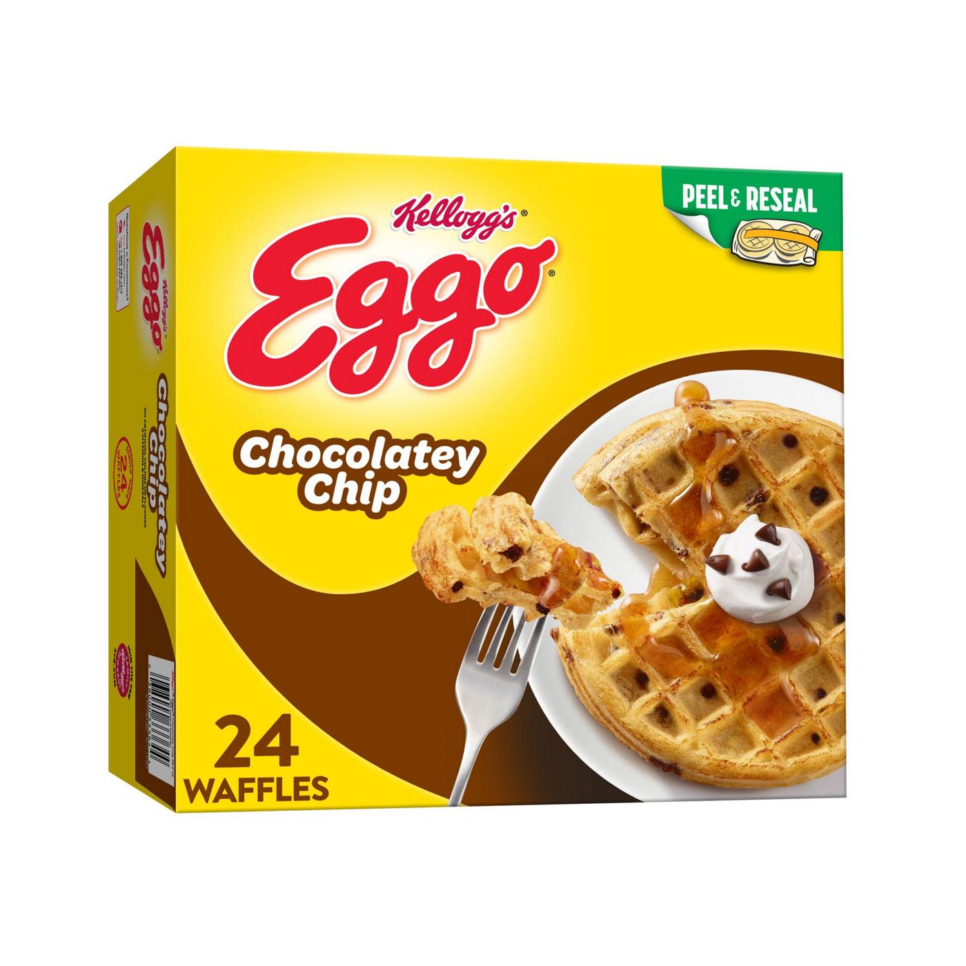 Eggo Chocolatey Chip Frozen Waffles, 29.6 oz; image 3 of 4