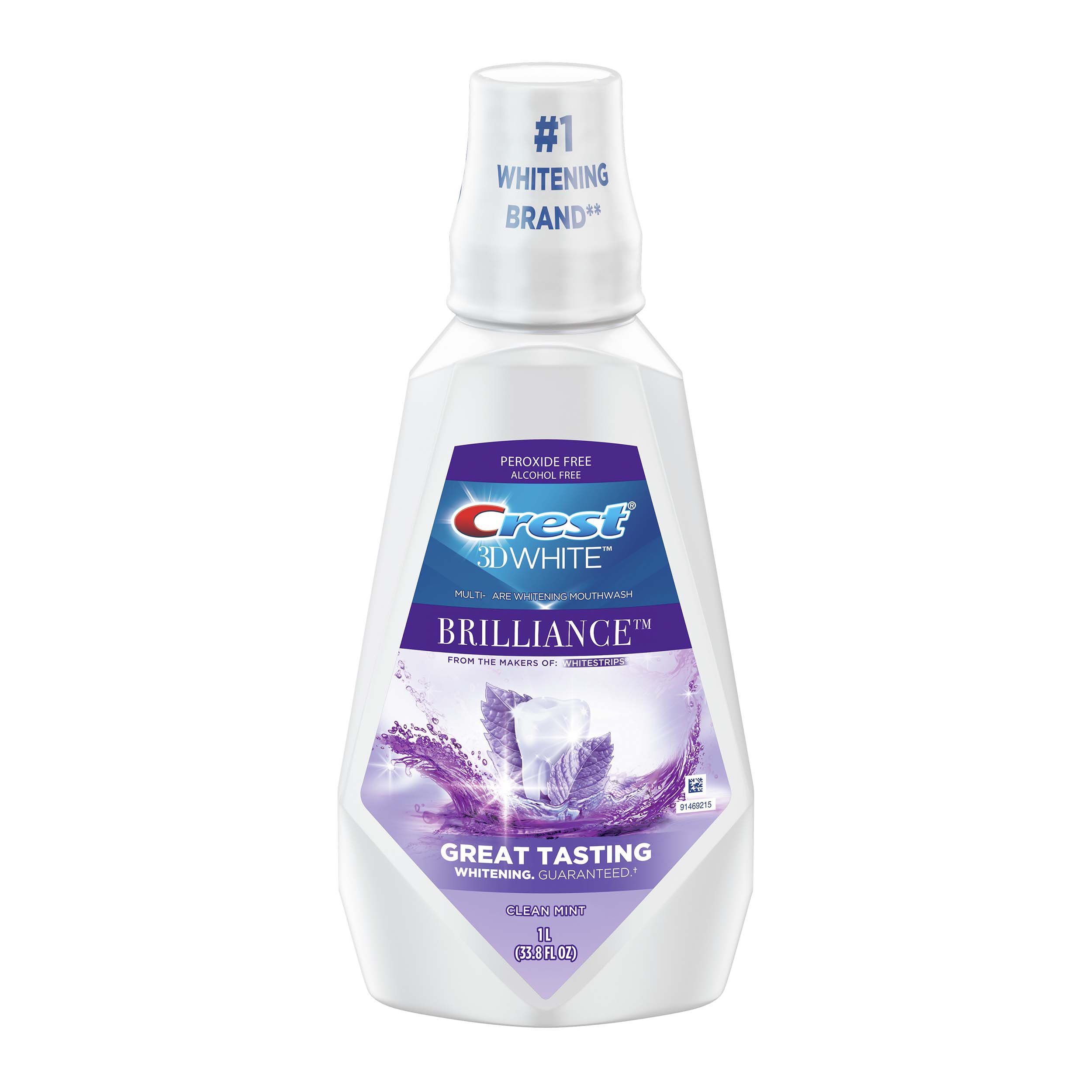Crest 3D White Brilliance Whitening Mouthwash Clean Mint Shop