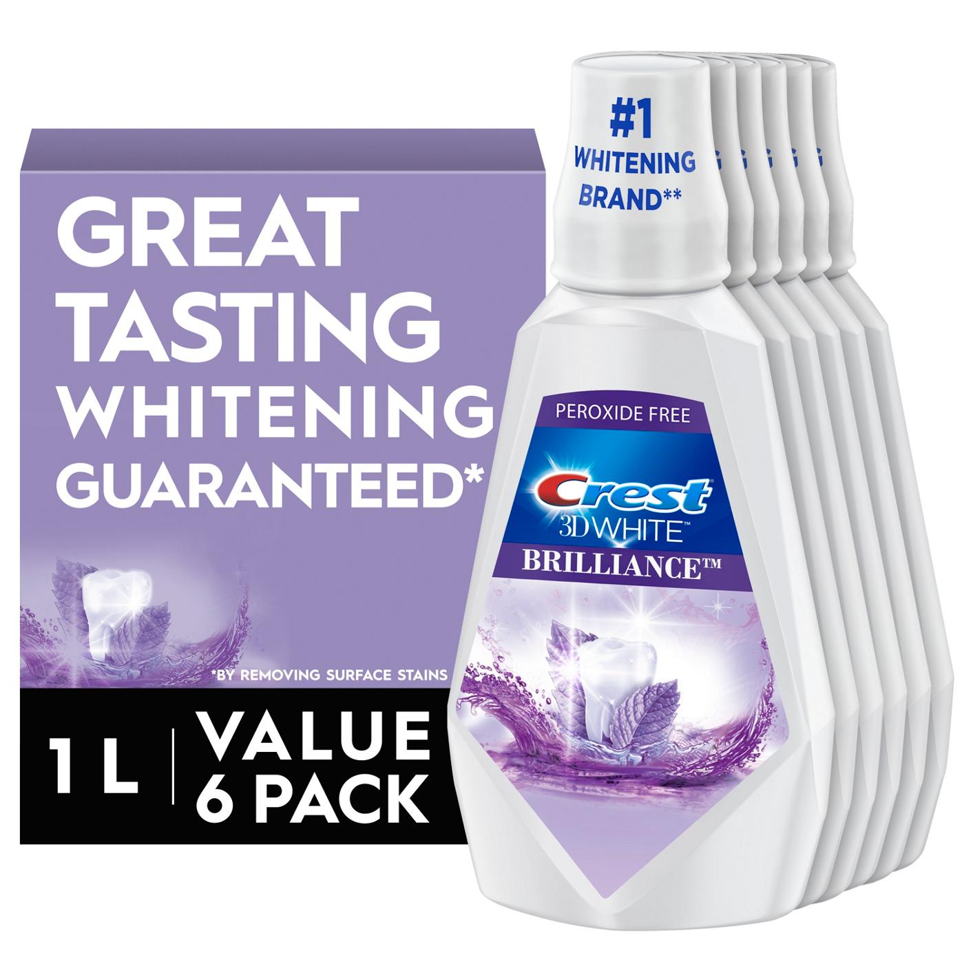 Crest 3D White Brilliance Whitening Mouthwash - Clean Mint; image 4 of 5