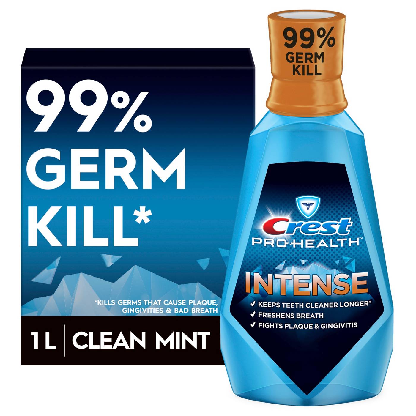 Crest Pro-Health Intense Mouthwash - Clean Mint; image 1 of 10