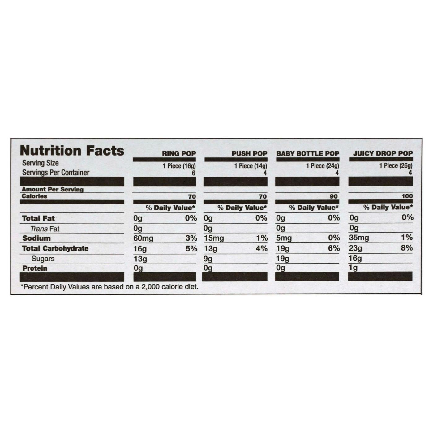 Ring Pop Assorted Candy Lollipop Suckers Variety Pack, 12.4 oz., ; image 2 of 3