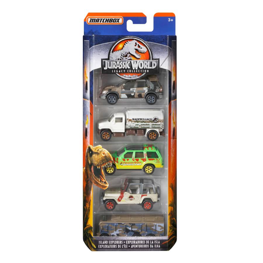 matchbox jurassic world 5 pack