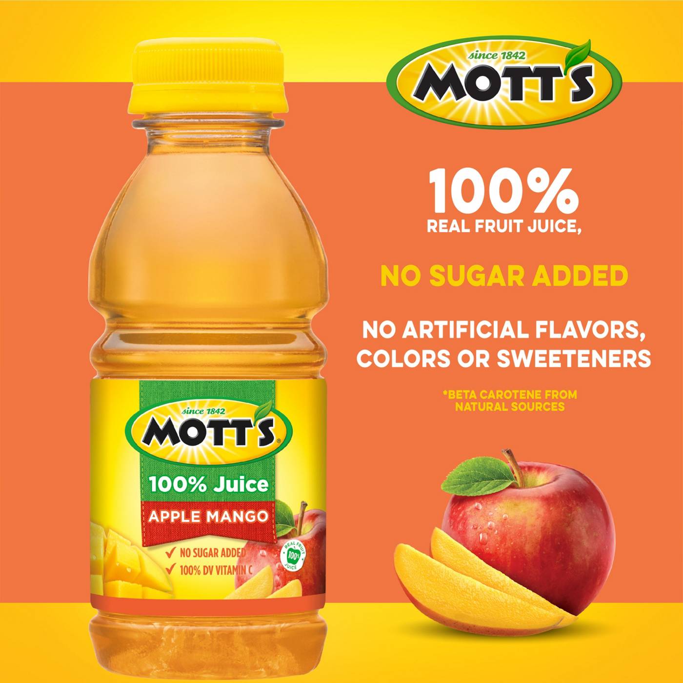 Mott's 100% Juice Apple Mango 8 oz Bottles; image 3 of 5