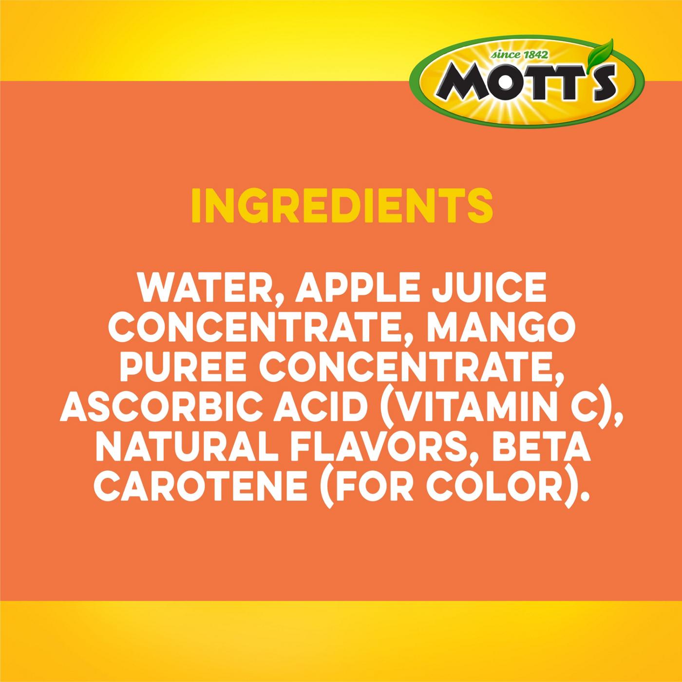 Mott's 100% Juice Apple Mango 8 oz Bottles; image 5 of 5