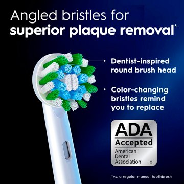 Oral-B Cross Action Replacement Electric Toothbrush Heads, 2 ct