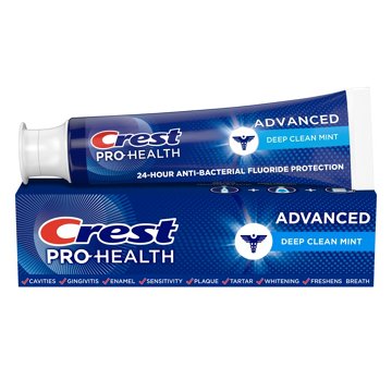 Crest Pro-Health Advanced Toothpaste - Deep Clean Mint, 2 Pk