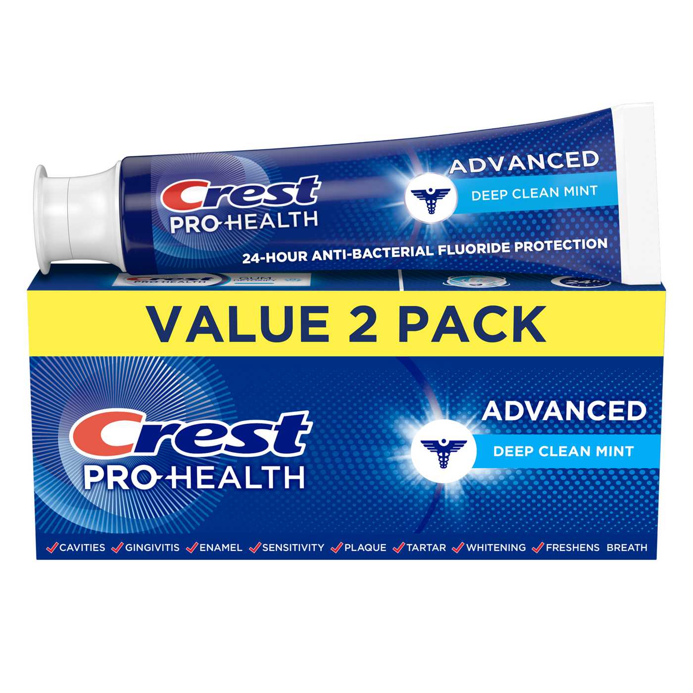 Crest Pro-Health Advanced Toothpaste - Deep Clean Mint, 2 Pk; image 6 of 6