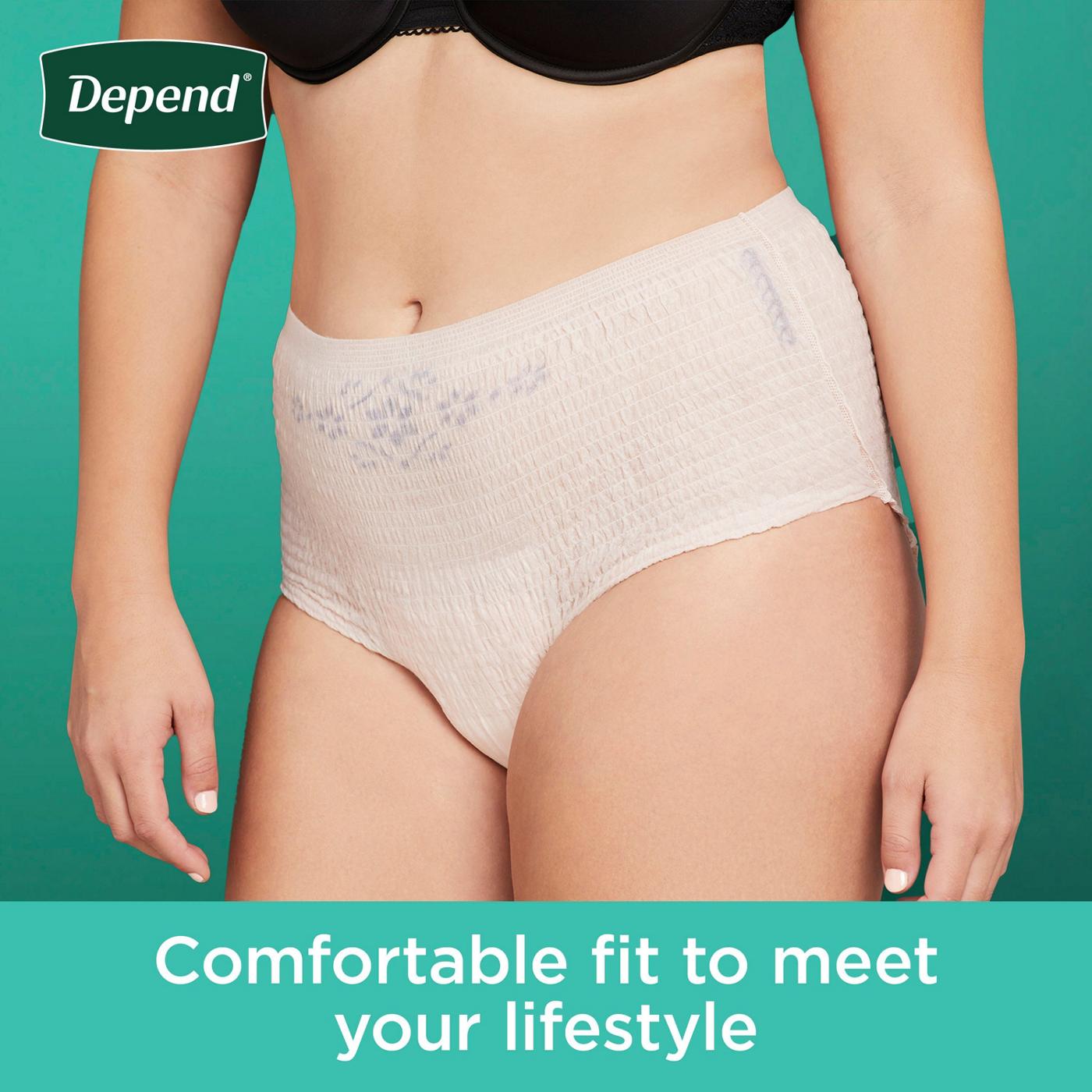 Depend Fresh Protection Adult Incontinence Maximum Underwear - Medium; image 3 of 6