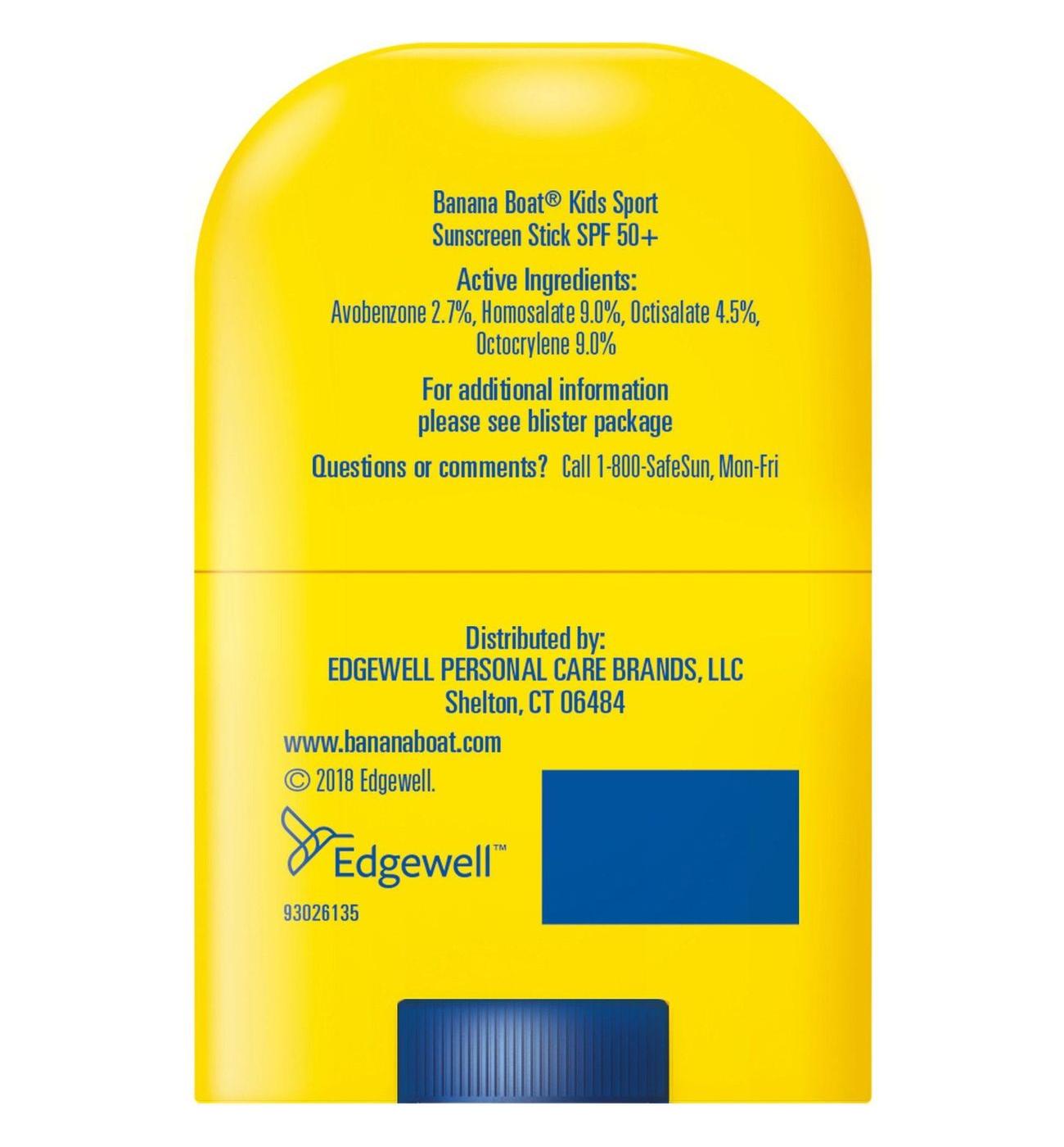 Banana Boat Kids Sport Sunscreen Stick - SPF 50+; image 4 of 8