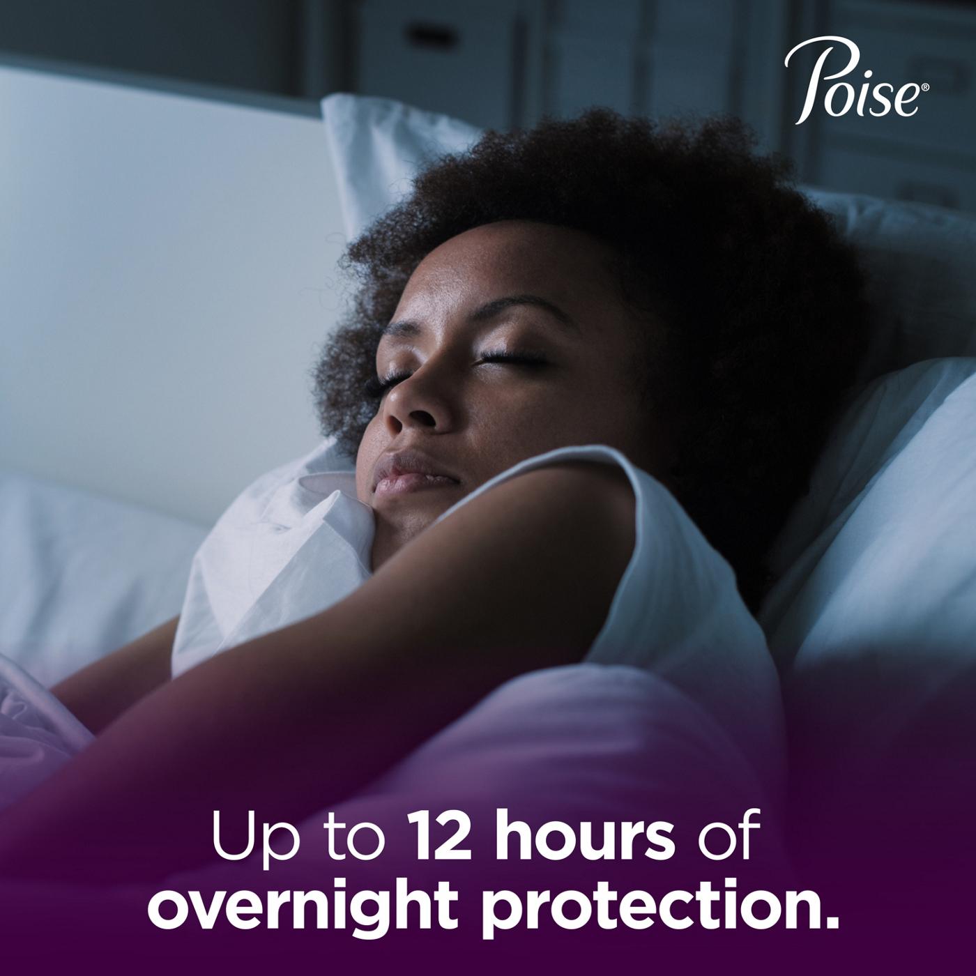 Poise Overnight Incontinence Pads For Women - Ultimate Absorbency; image 6 of 6