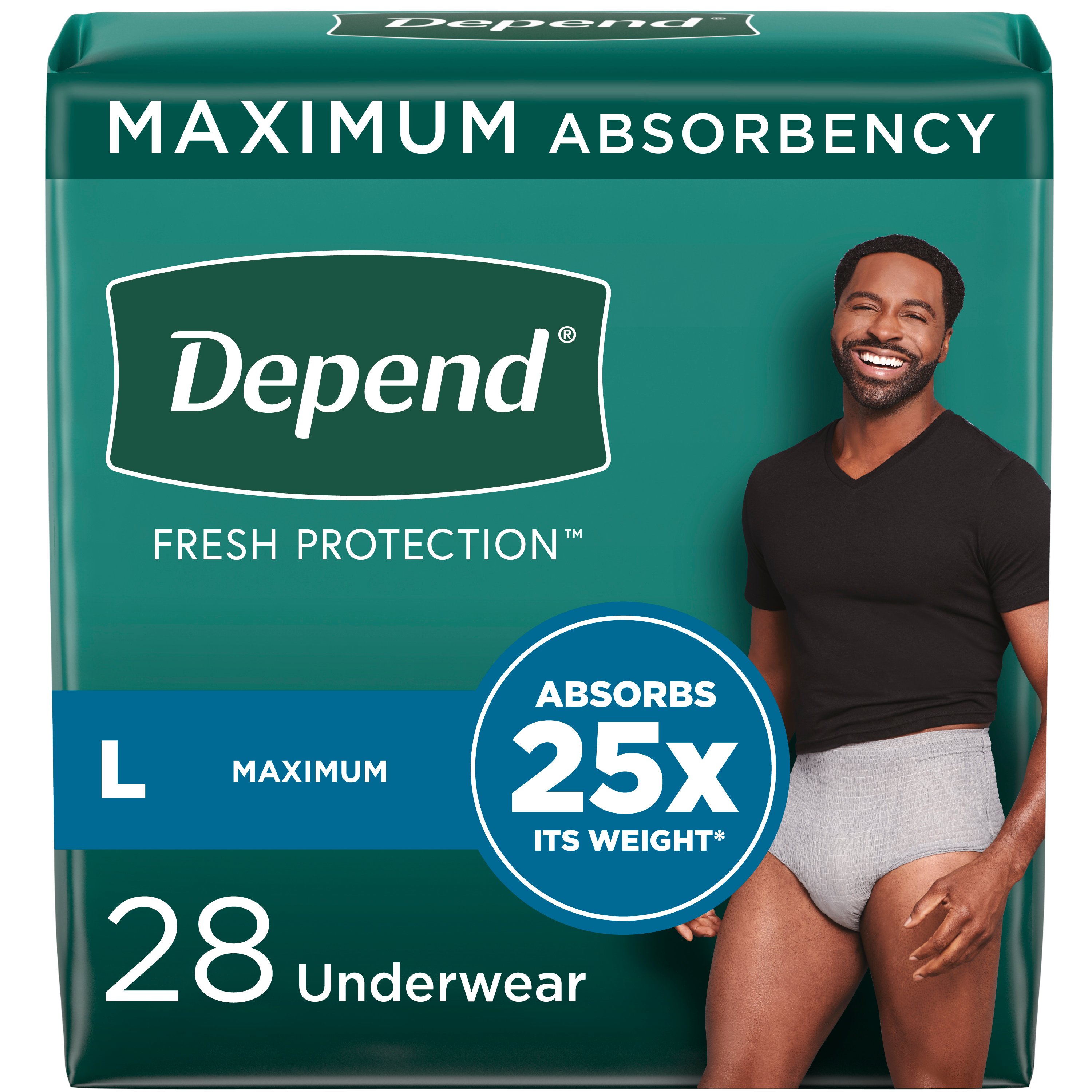 Depend Fresh Protection Adult Incontinence Underwear - Large - Shop ...