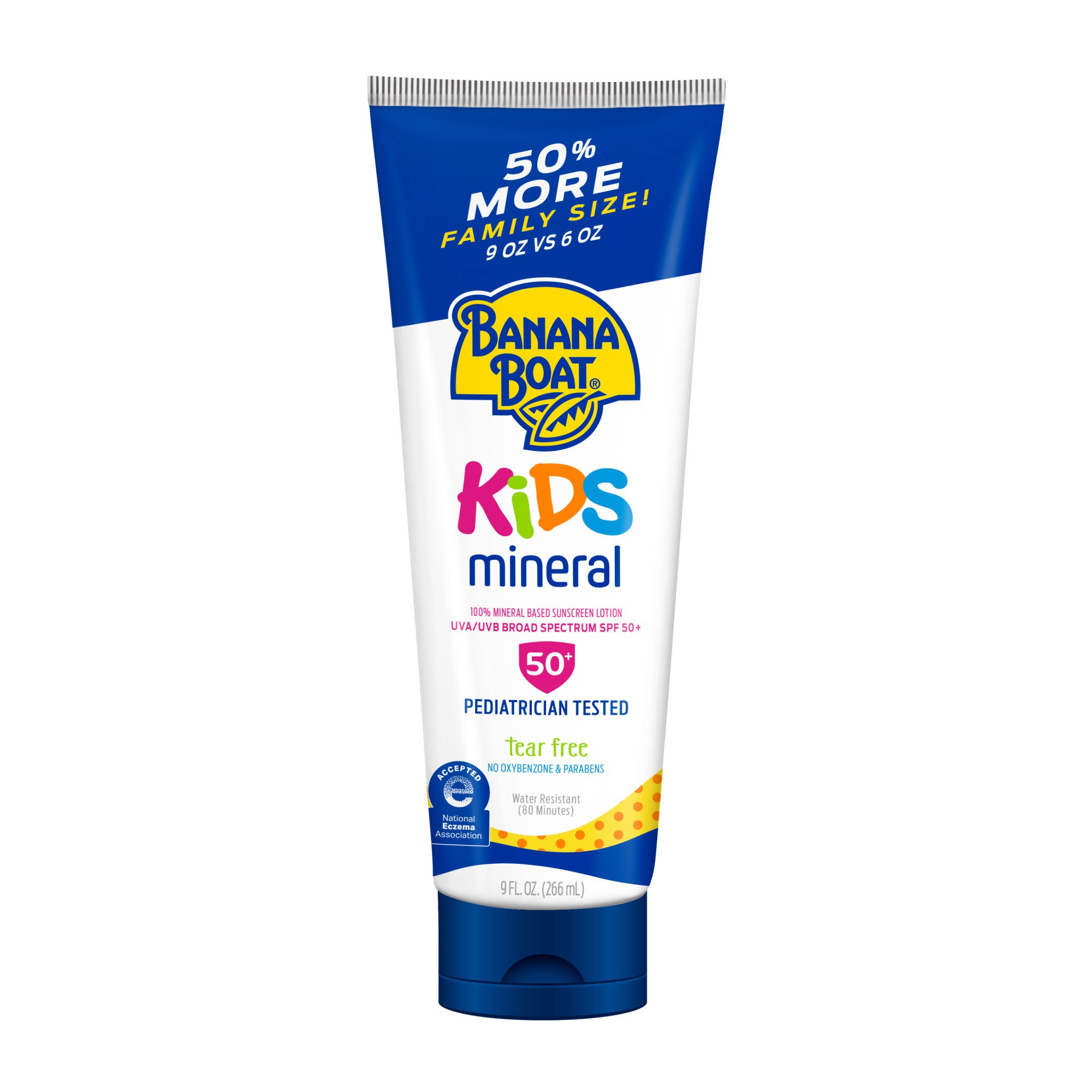 Banana Boat Kids 100% Mineral Sunscreen Lotion SPF 50+ - Shop Sunscreen ...