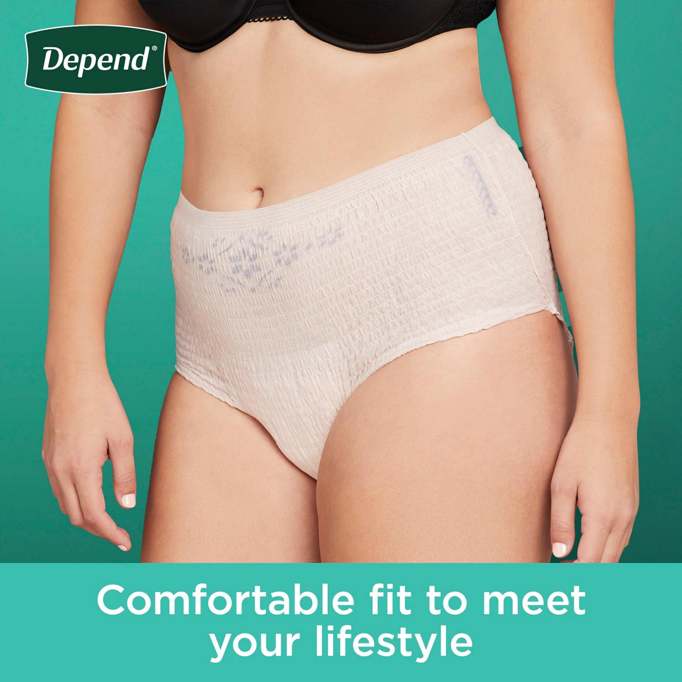 Depend Fresh Protection Adult Incontinence Maximum Underwear - Medium; image 7 of 7