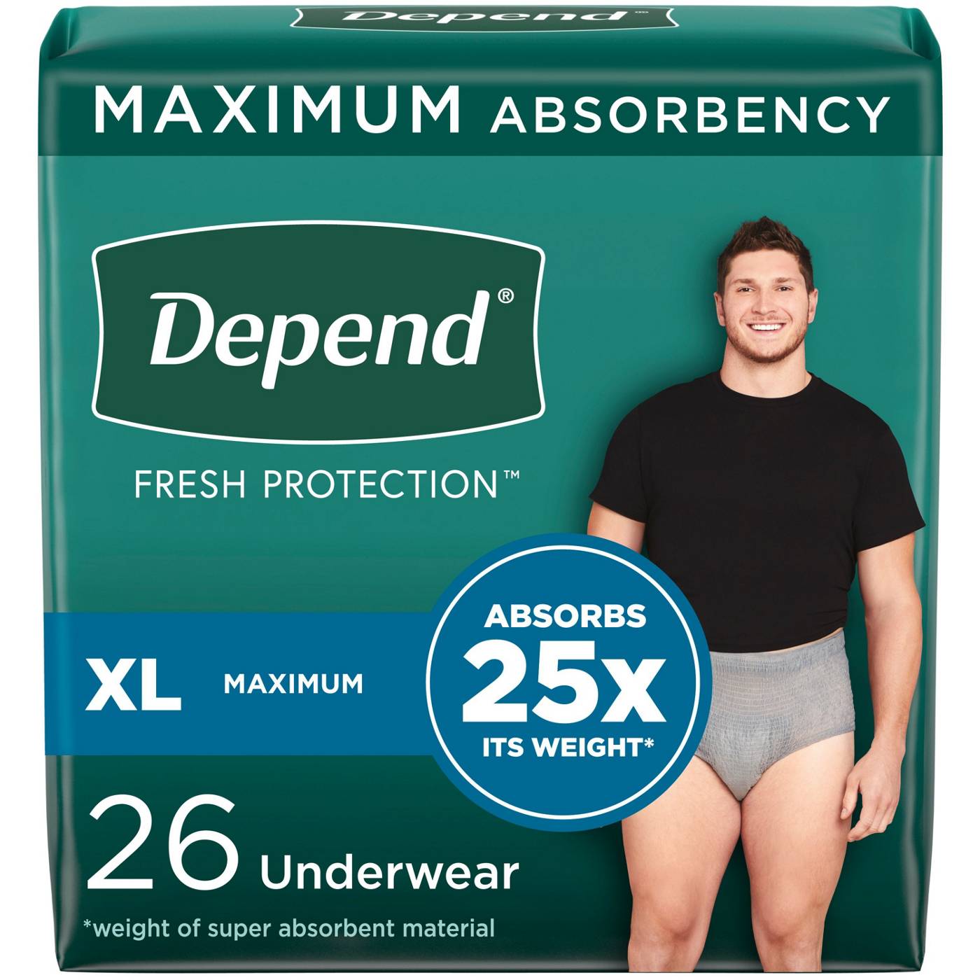 Depend Fresh Protection Adult Incontinence Underwear - XL - Shop