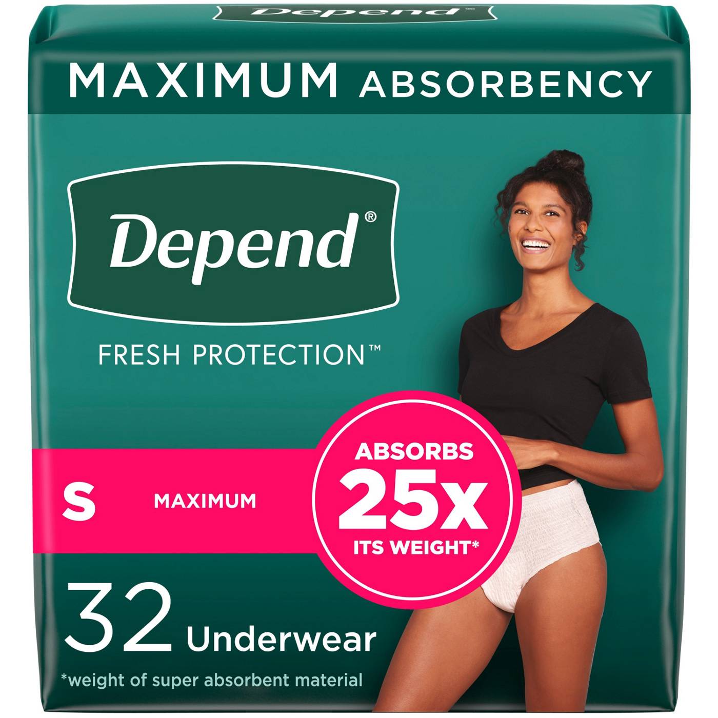 Depend Fresh Protection Adult Incontinence Maximum Underwear - Small - Shop  Incontinence at H-E-B