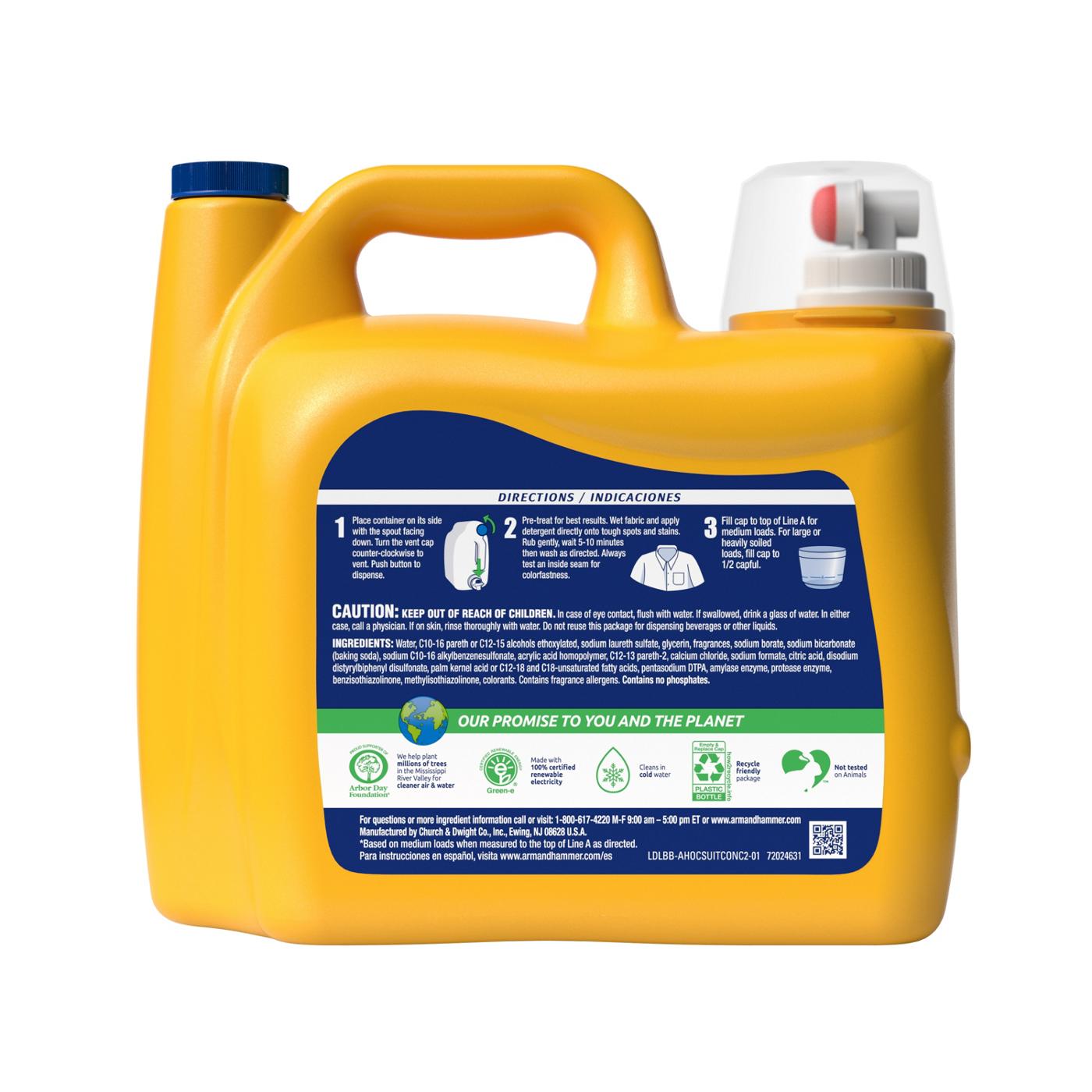 Arm & Hammer Plus OxiClean HE Liquid Laundry Detergent, 122 Loads - Fresh Scent; image 3 of 14